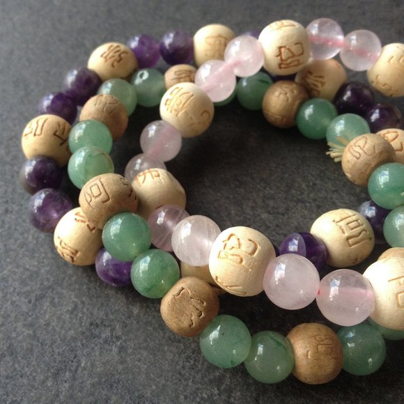 Bundle of 3 Stone Stretch Bracelets - Picture 2 of 5